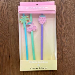 Stoney Clover Lane Straw and Charm Set